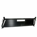 Trailfx Round Tube Louver, Without Rear Cab Window Cut Out, Powder Coated, Black, Steel H0004B